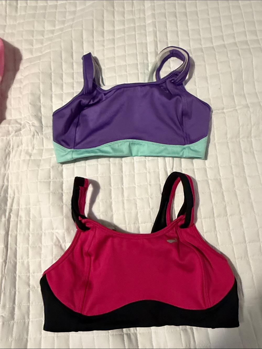 Brooks Purple & Mint and Brooks Pink & Black Sports Bras Duo